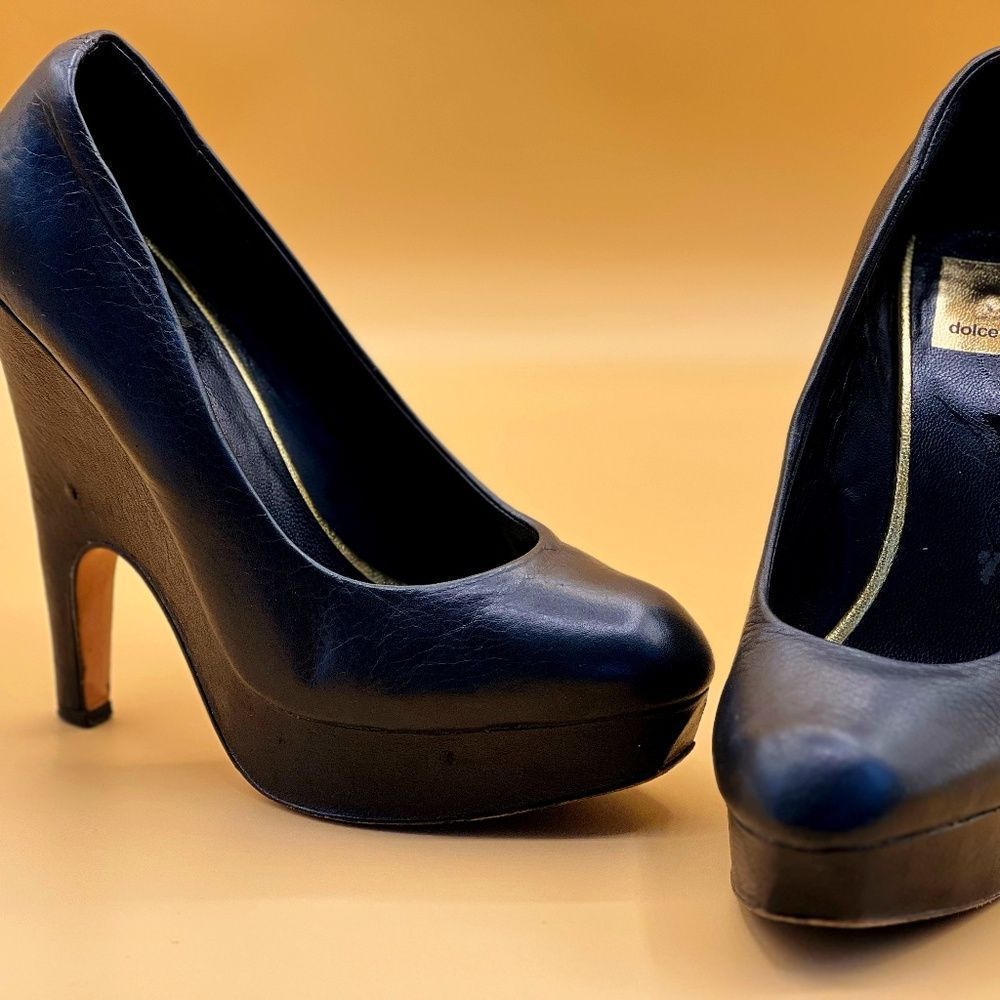 Rare Vintage Dolce Vita Platform Leather Heels